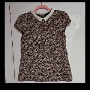 Zara Leopard Print Blouse